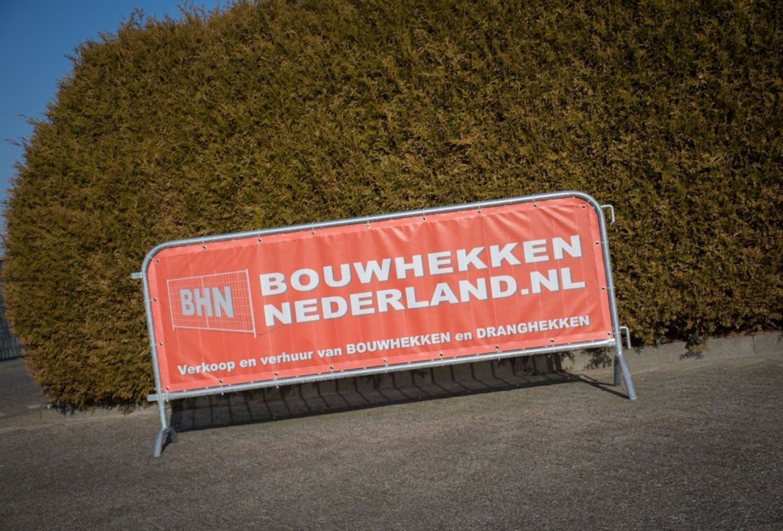 Dranghekbanner 19 - Mesh | Bouwhekken Nederland
