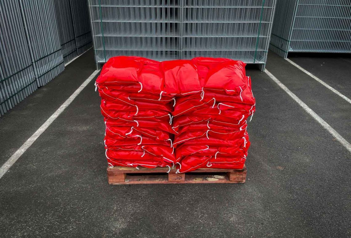 Zandzak PVC Rood - 15kg
